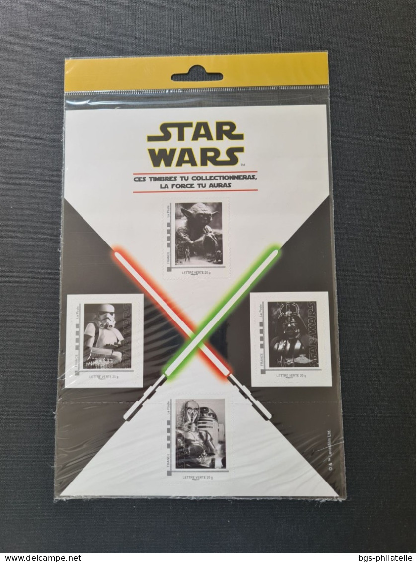 4 TVP  Lettre Verte STAR WARS. - Neufs