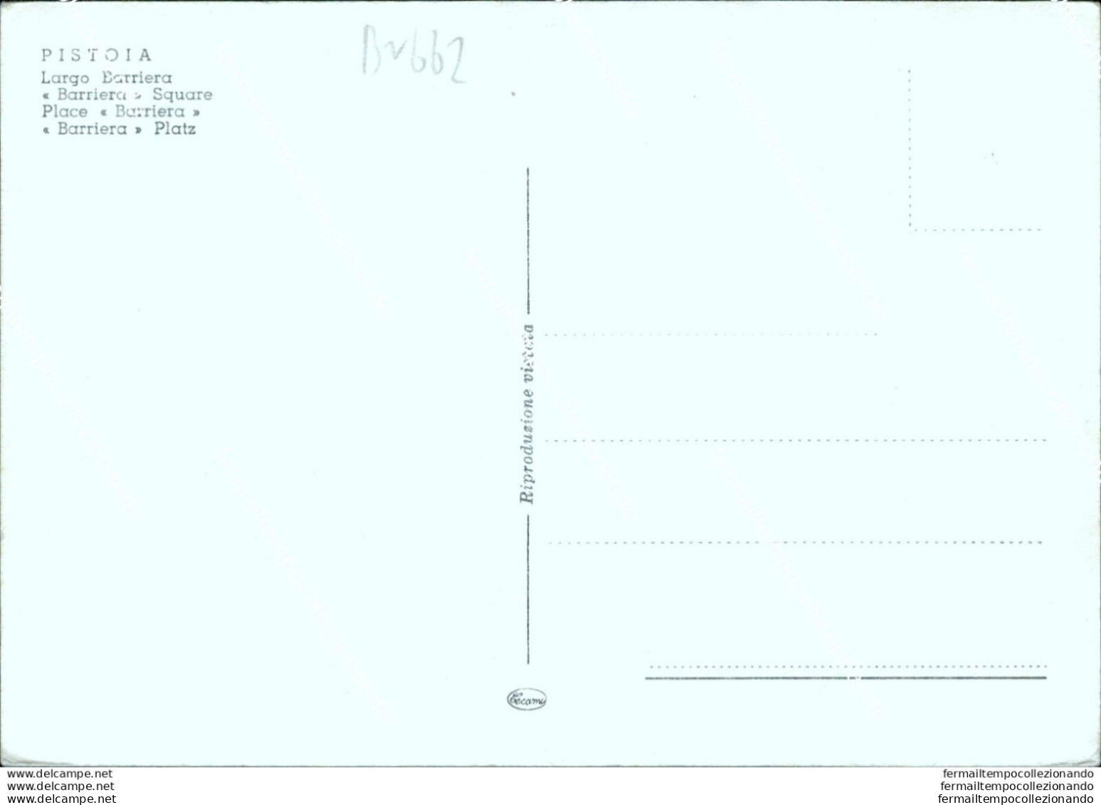 Bn662 Cartolina Pistoia Citta' Largo Barriera - Pistoia