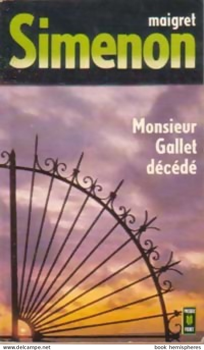 Monsieur Gallet Décédé (1976) De Georges Simenon - Autres & Non Classés