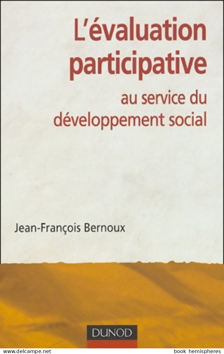 L'évaluation Participative Au Service Du Développement Social (2004) De Collectif - Sciences