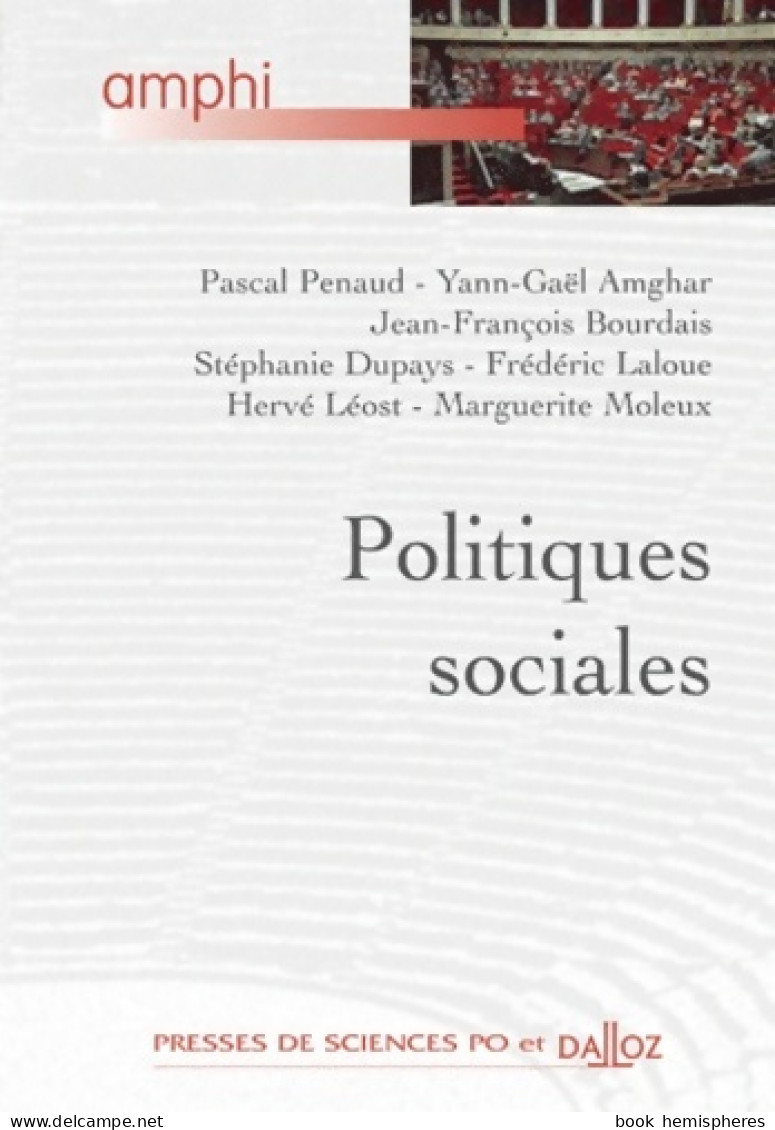 Politiques Sociales (2011) De Pascal Penaud - Recht