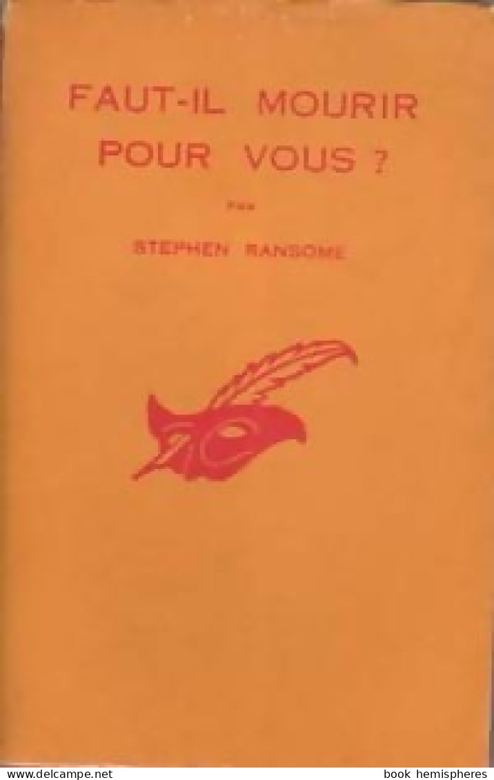 Faut-il Mourir Pour Vous ? (1960) De Stephen Ransome - Autres & Non Classés