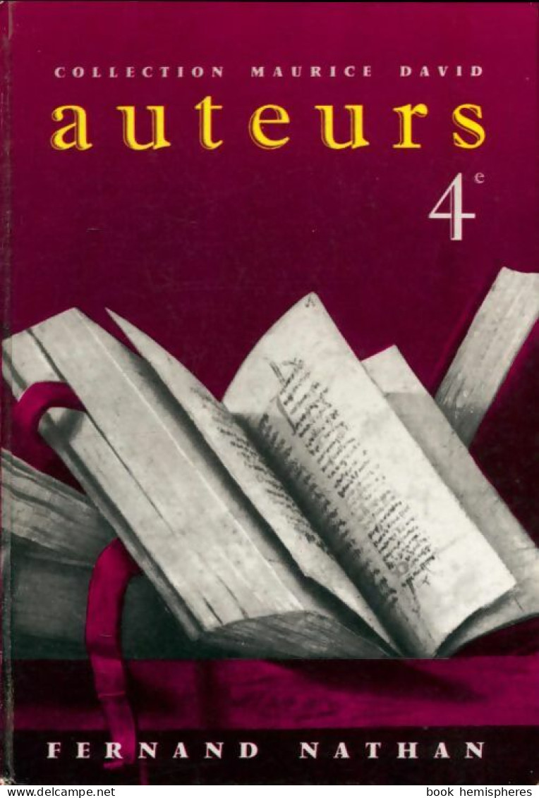 Auteurs 4e (0) De Maurice David - 12-18 Jahre
