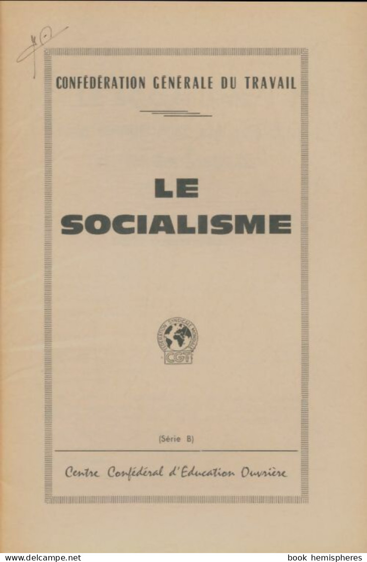 Le Socialisme (0) De Collectif - Política