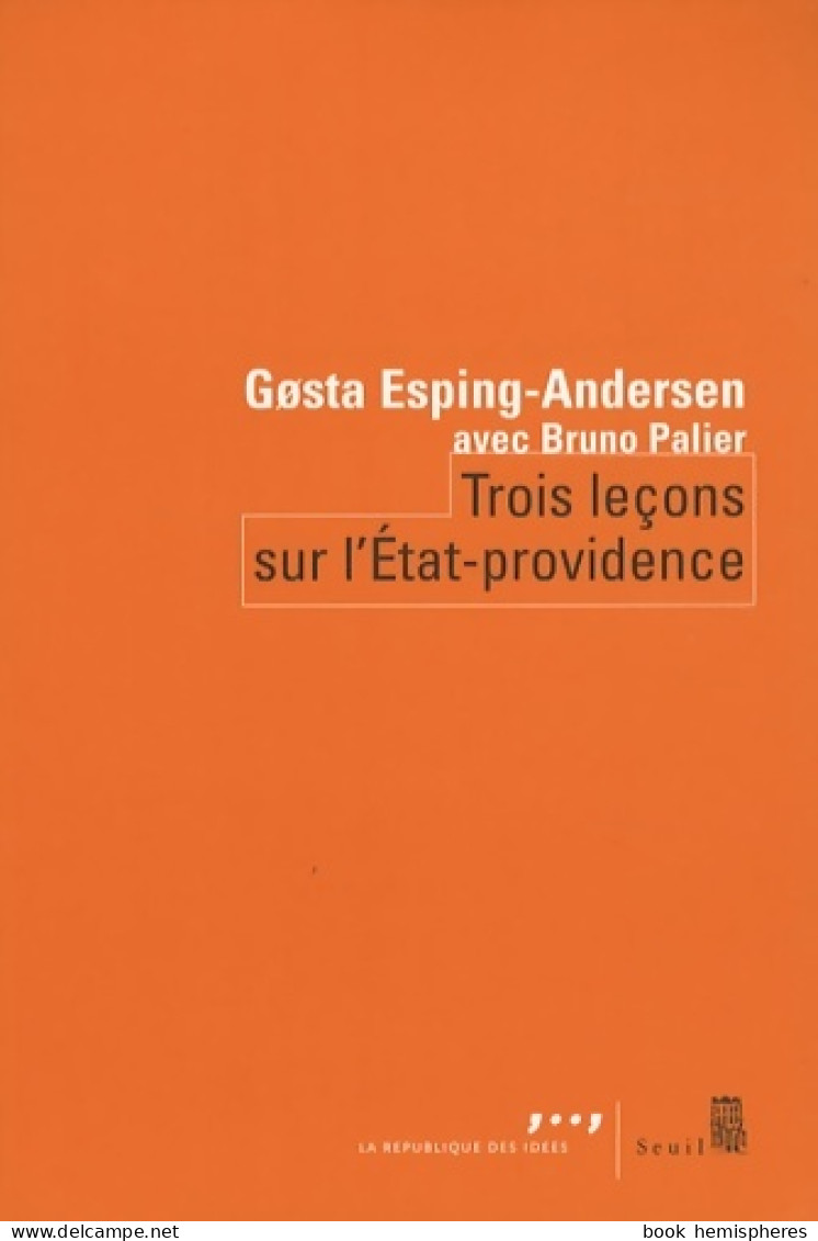 Trois Leçons Sur L'État-providence (2008) De Gösta Esping-Andersen - Economía