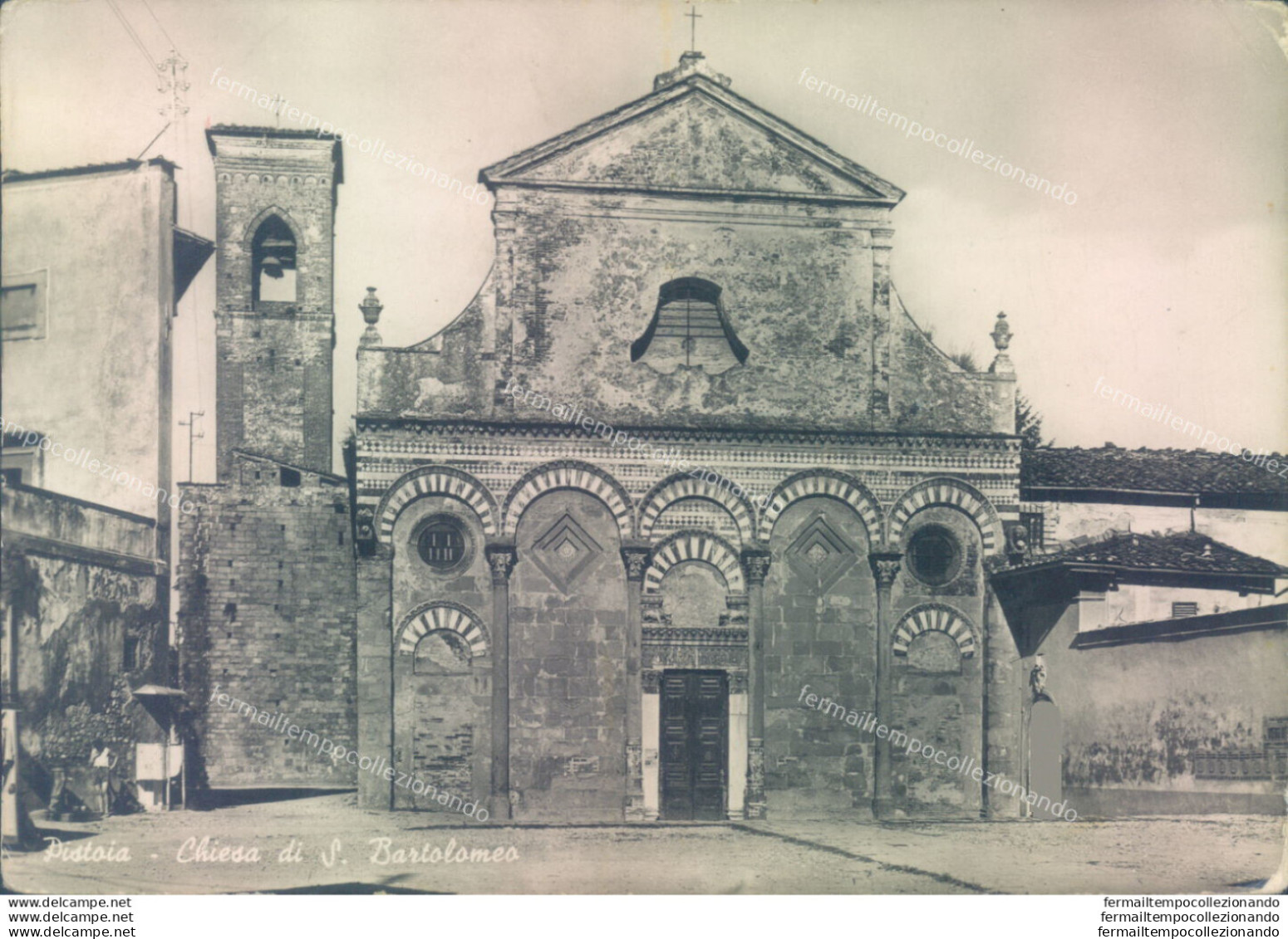 Ag332 Cartolina Pistoia Chiesa Di S.bartolomeo - Pistoia