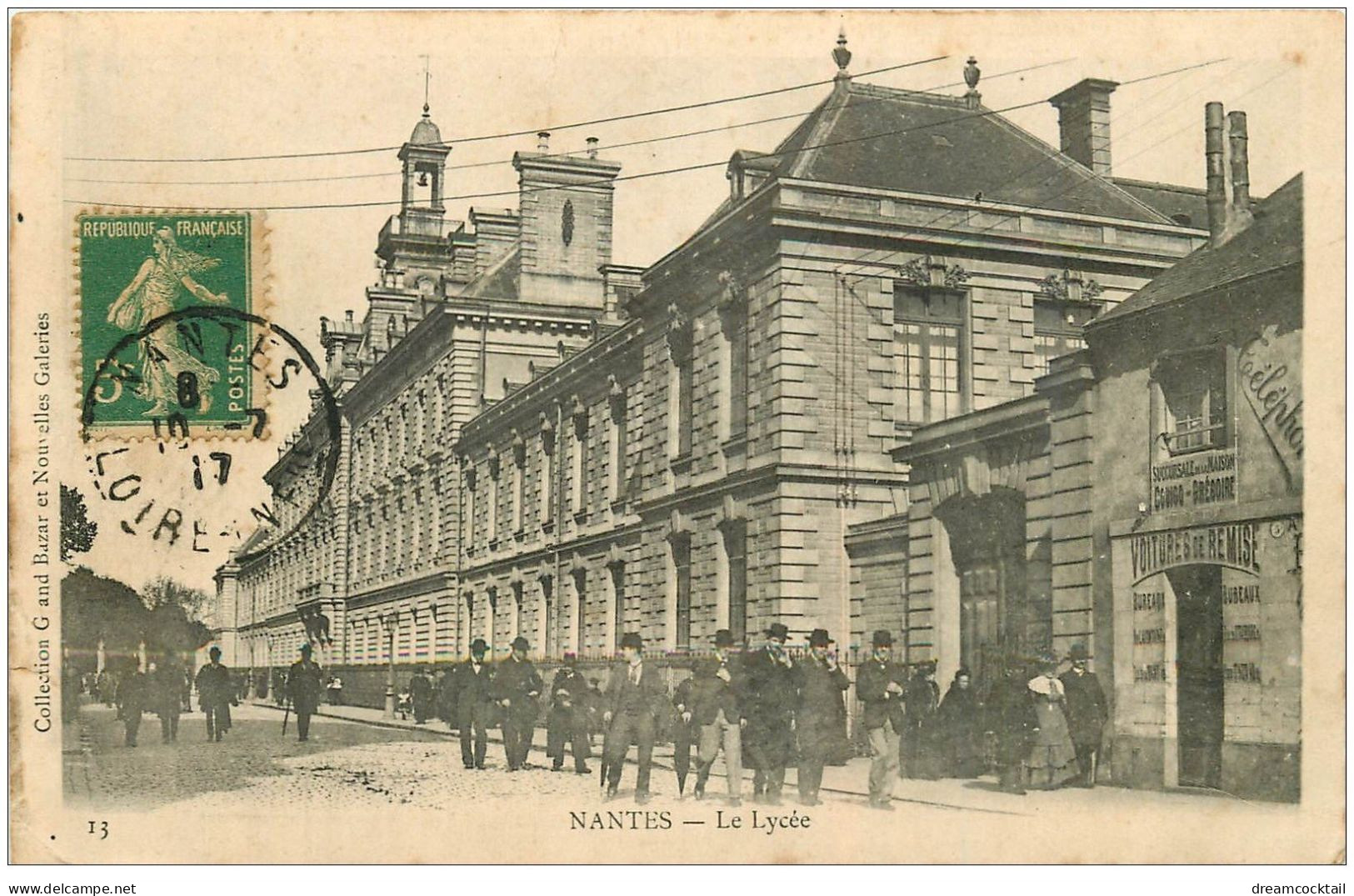 44 NANTES. Le Lycée 1917 - Nantes