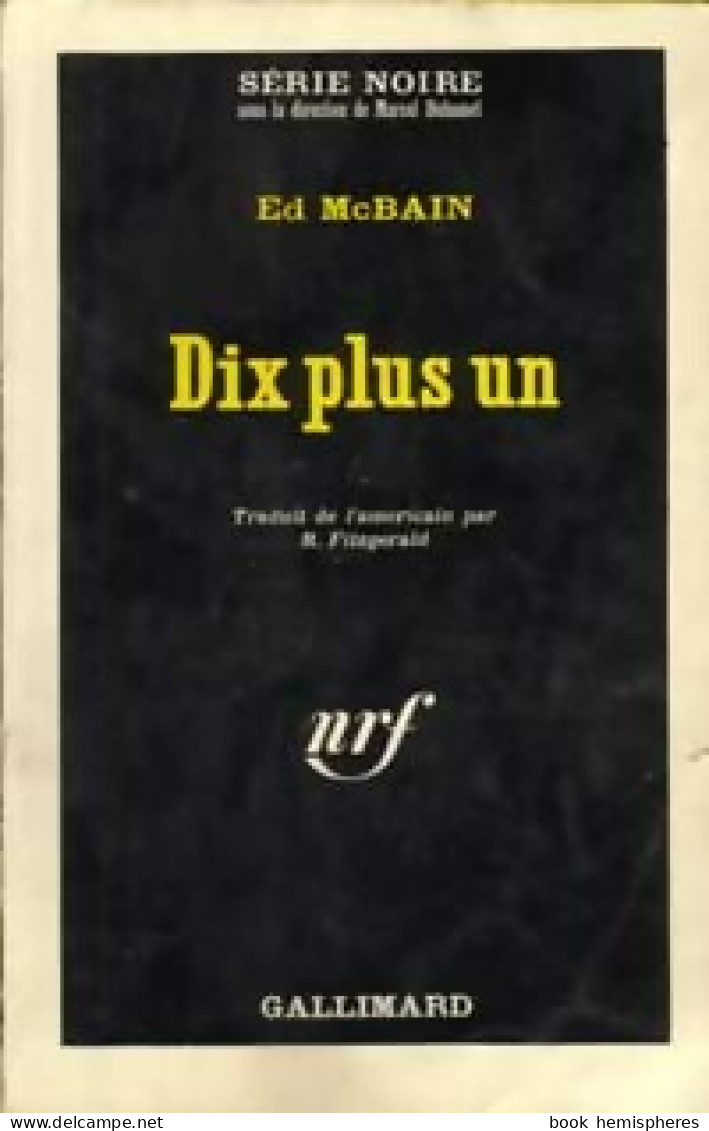 Dix Plus Un (1964) De Ed McBain - Otros & Sin Clasificación
