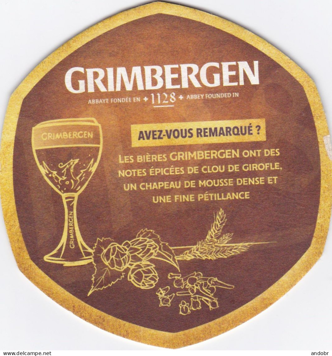 Beer Mat/coaster GRIMBERGEN From France - Beer Mats