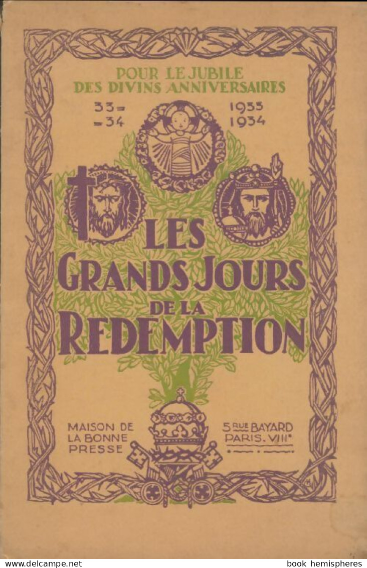 Les Grands Jours De La Rédemption (1933) De Xxx - Religione