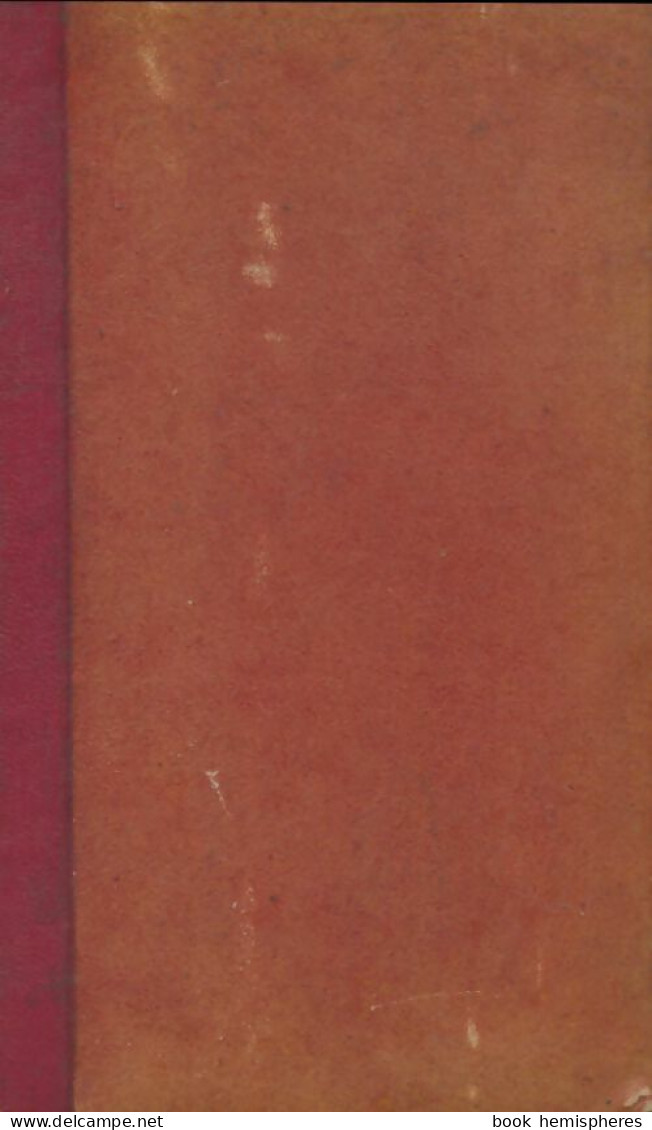 Oeuvres De Jean Racine Tome I (1816) De Jean Racine - Altri & Non Classificati