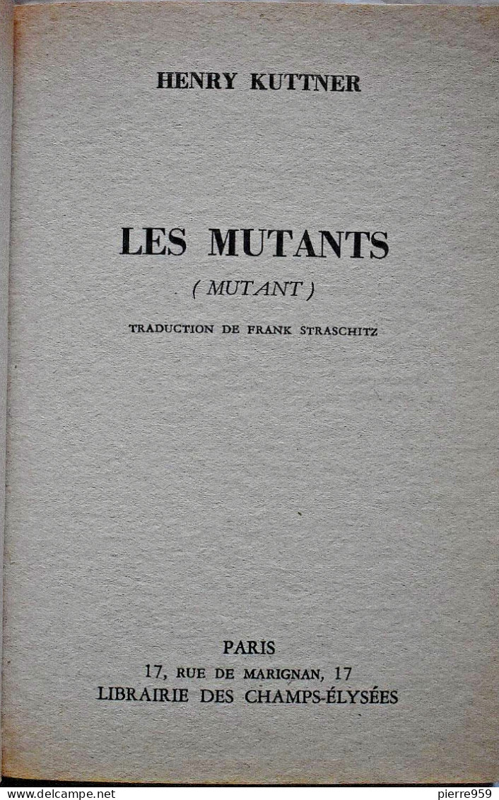 Les Mutants - Henry Kuttner - Le Masque SF