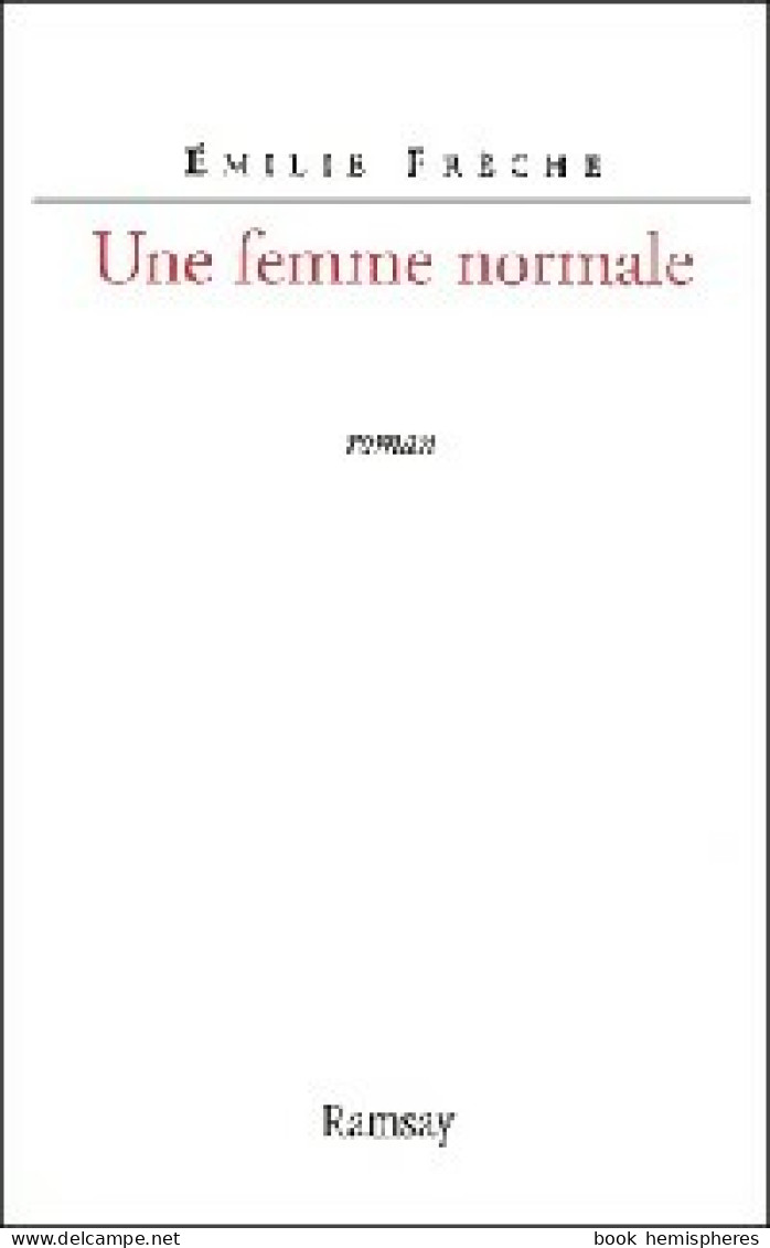 Une Femme Normale (2002) De Emilie Frèche - Altri & Non Classificati