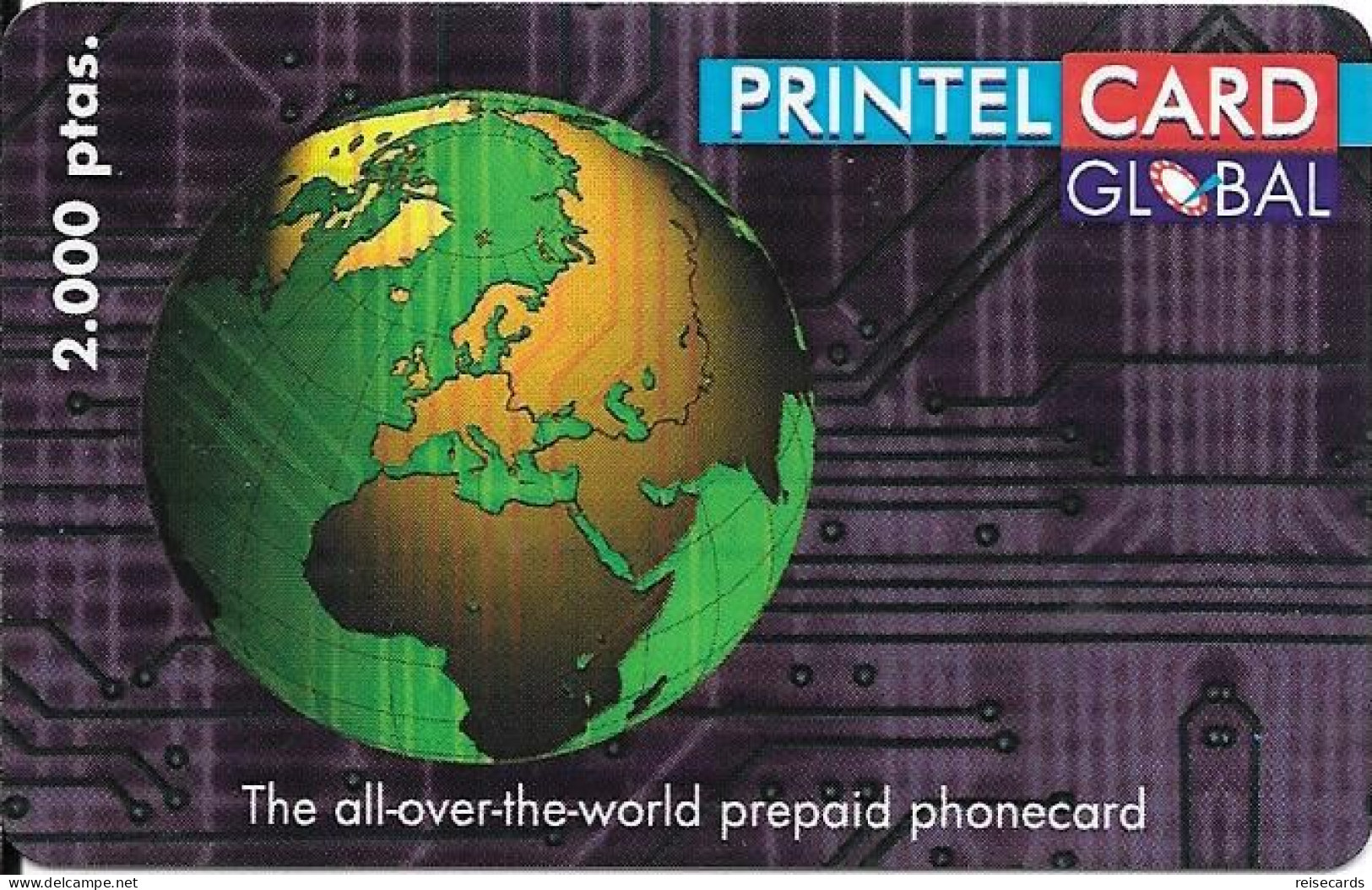 Spain: Prepaid IDT - Printel Card, Globe - Other & Unclassified