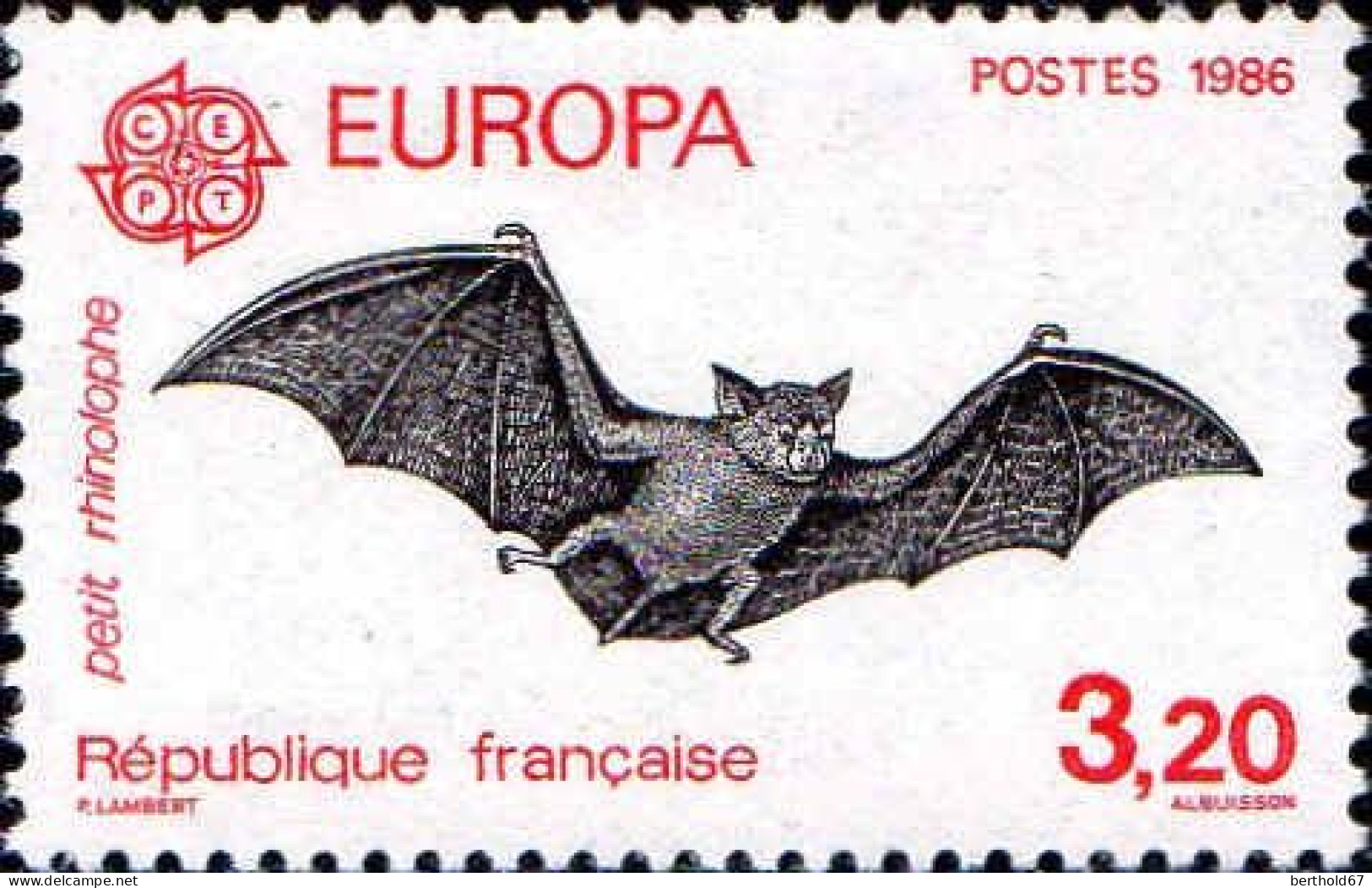 France Poste N** Yv:2417 Mi:2547 Europa Cept Petit Rhinolophe - Unused Stamps
