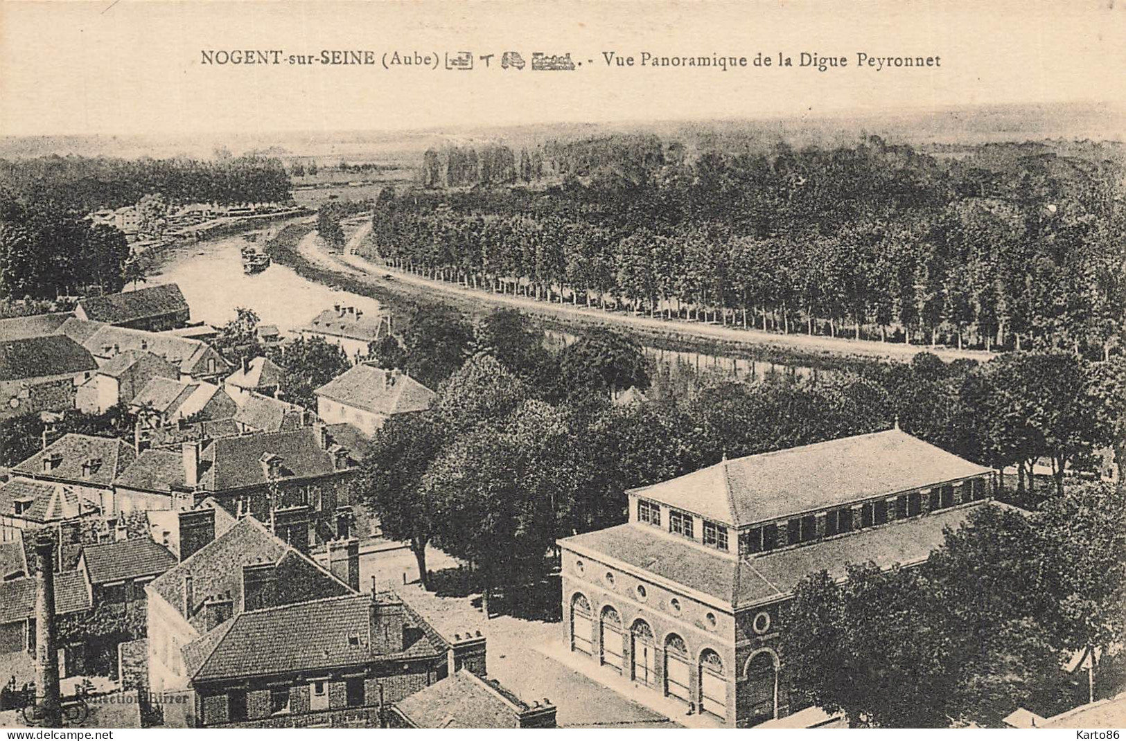 Nogent Sur Seine * Vue Panoramique De La Digue Peyronnet - Nogent-sur-Seine
