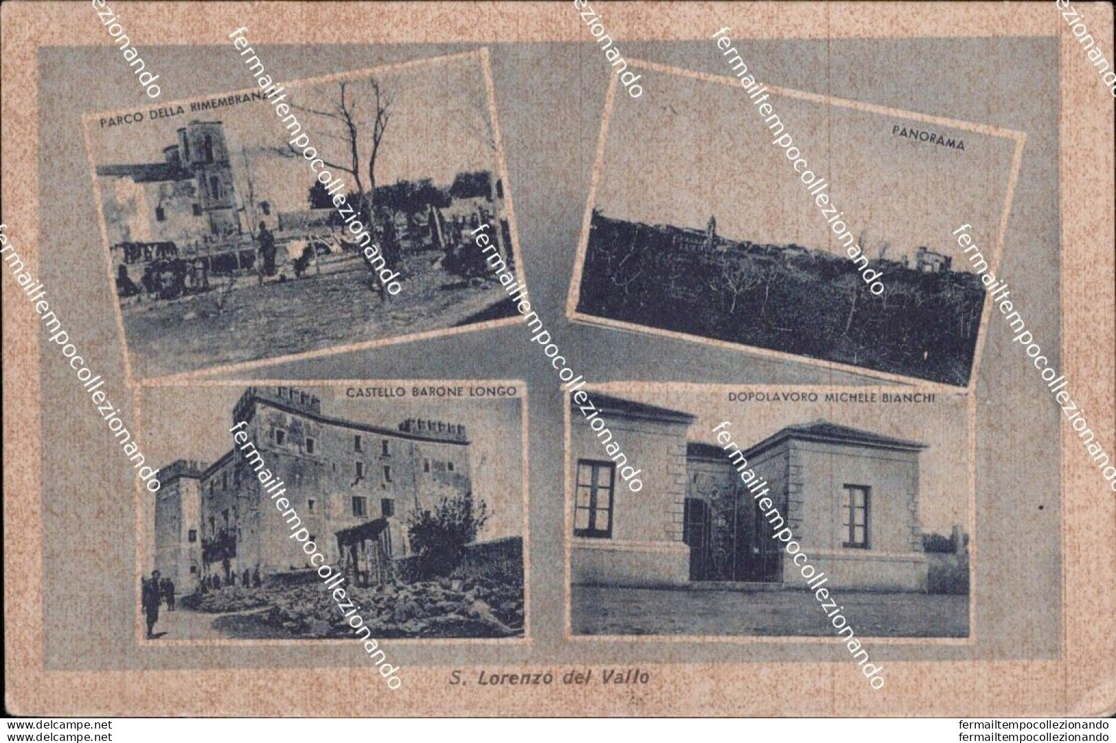 Am764 Cartolina S.lorenzo Del Vallo Provincia Di Cosenza Calabria 1943 - Cosenza
