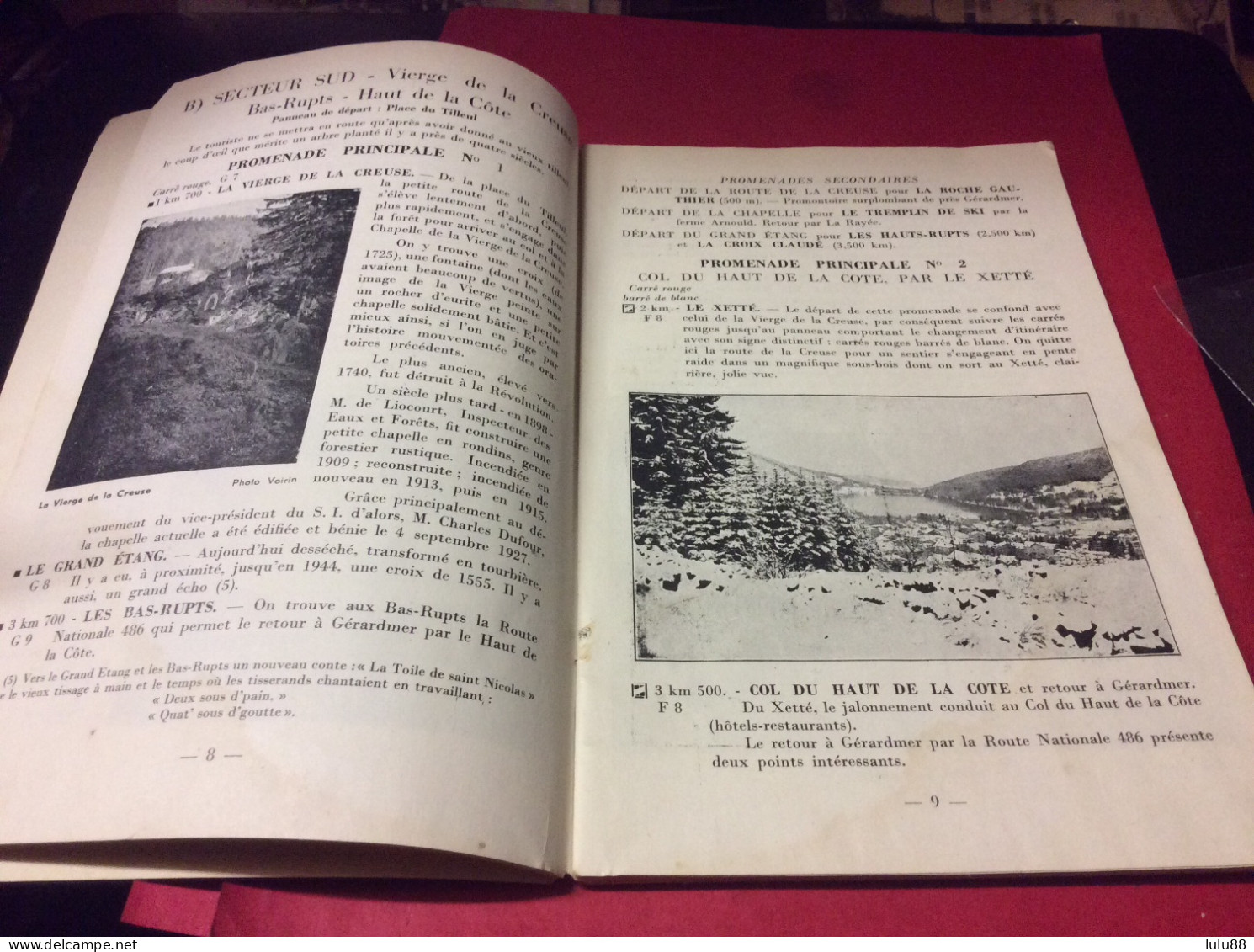 GERARDMER. Promenade à Pied Dans La. Vallee Des Lacs. Année 1950 . 48 Pages - Gerardmer