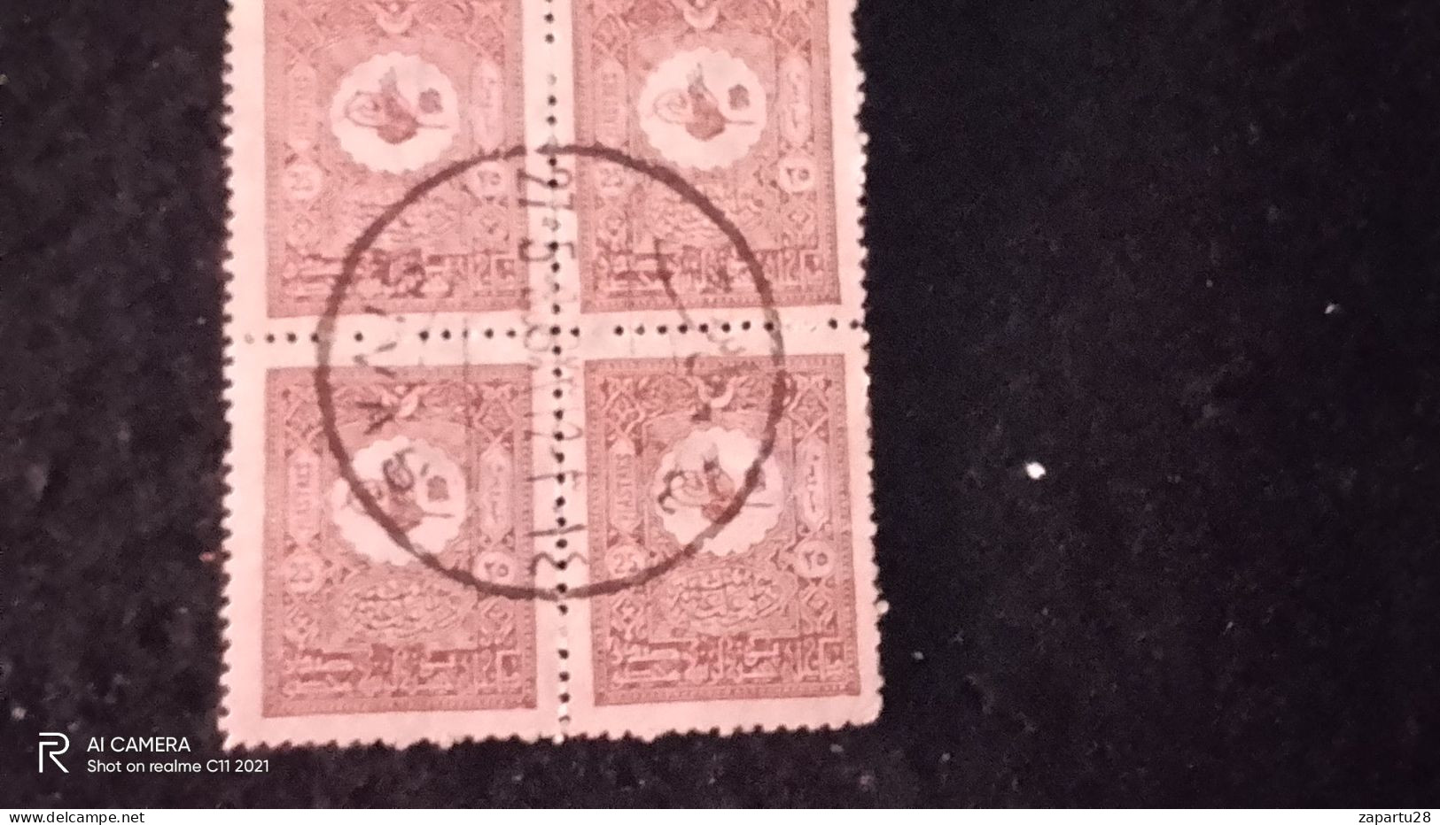 OSMANLI--1905     25    PİASTRES     DBL             DAMGALI - Used Stamps