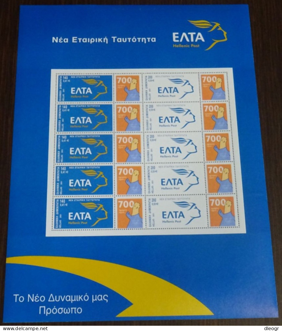 Greece 2002 Elta Identity 700 Days Before The Games Personalized Sheet MNH - Neufs