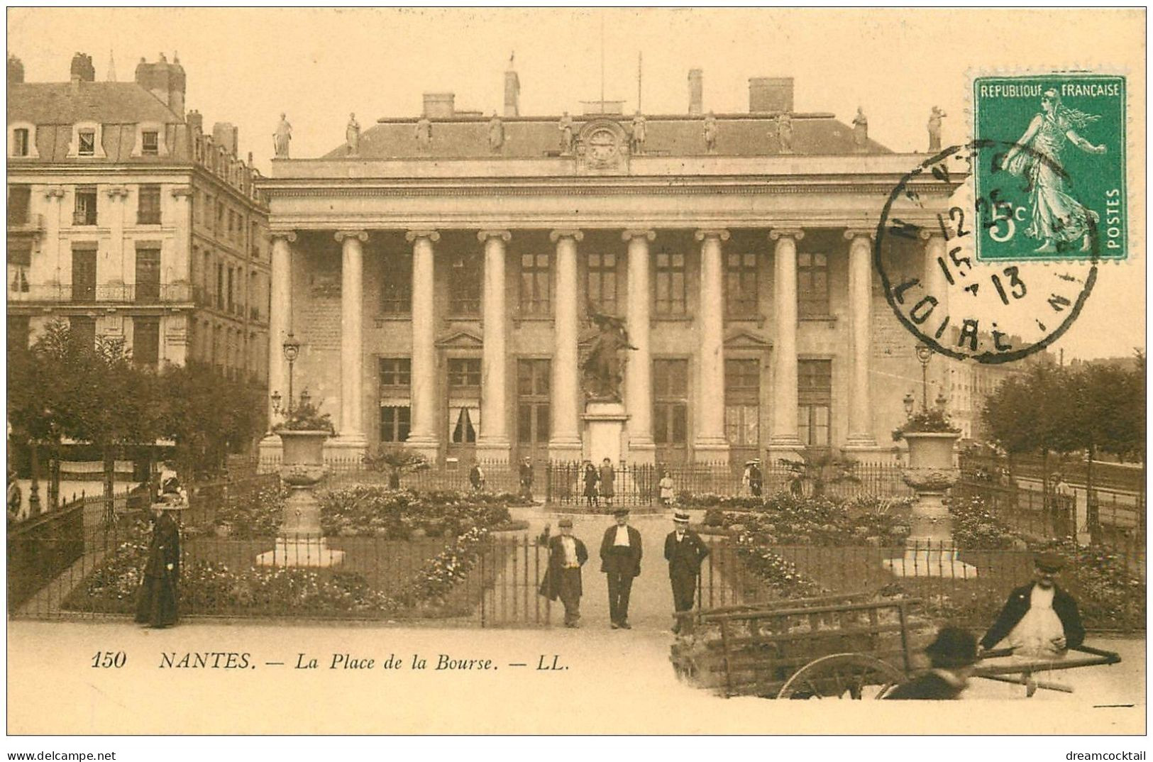 44 NANTES. Place De La Bourse 1913 - Nantes