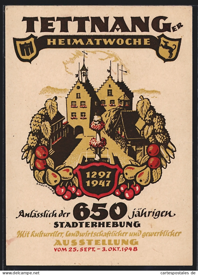 AK Tettnang, Heimatwoche Anlässlich Der 650 Jährigen Stadterhebung 1947, Rathaus  - Tettnang
