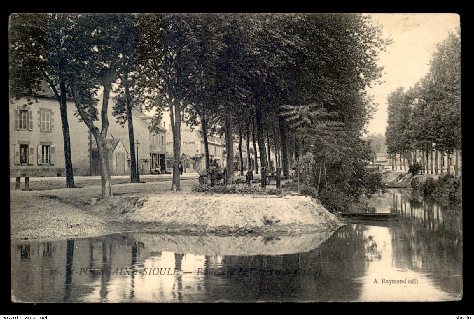 03 - POURCAIN-SUR-SIOULE - BOULEVARD DU COURT ET LE GADUEL - HOTEL DE FRANCE - Andere & Zonder Classificatie