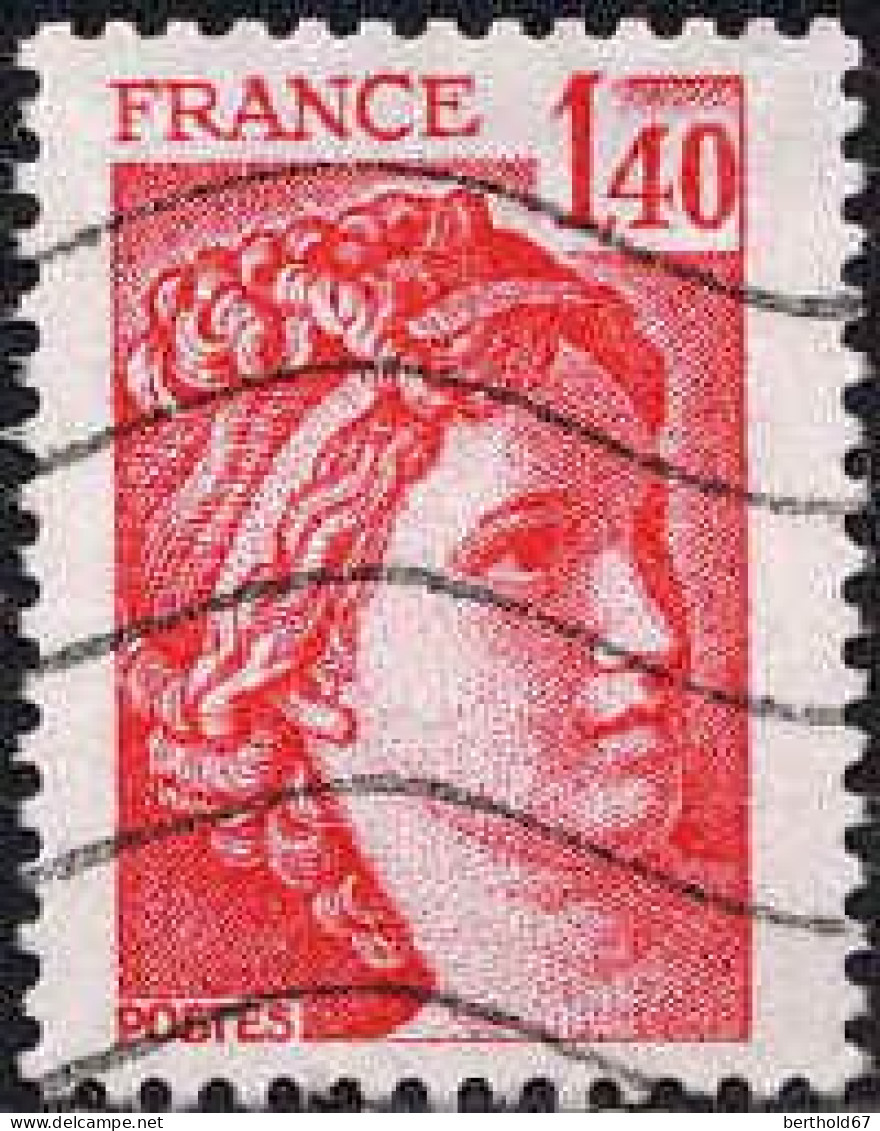 France Poste Obl Yv:2102 Mi:2216A Sabine De David (Lign.Ondulées) - Used Stamps