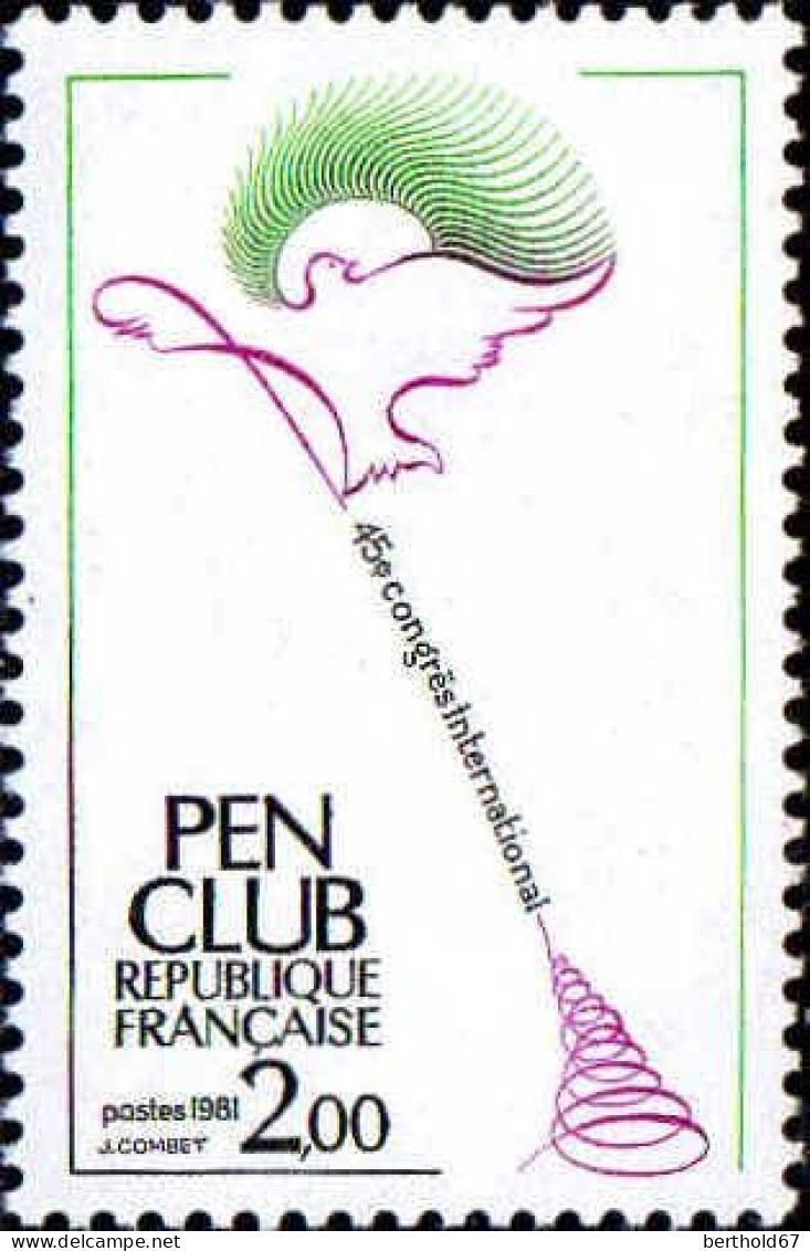 France Poste N** Yv:2164 Mi:2281 45.Congres Du Pen Club - Nuovi