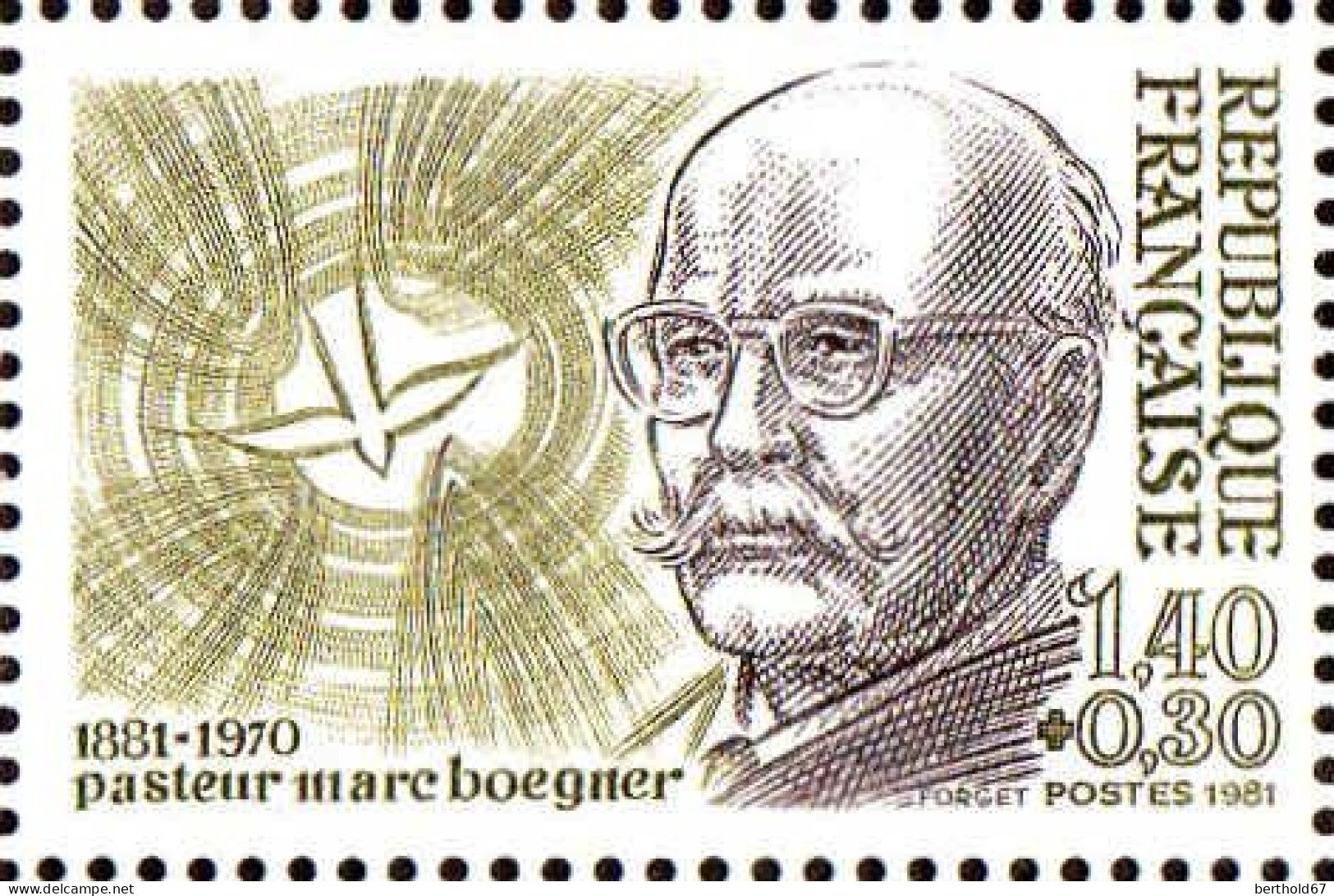 France Poste N** Yv:2153 Mi:2292 Marc Boegner Pasteur - Unused Stamps