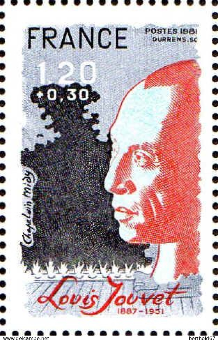 France Poste N** Yv:2149 Mi:2270 Louis Jouvet Comédien - Unused Stamps