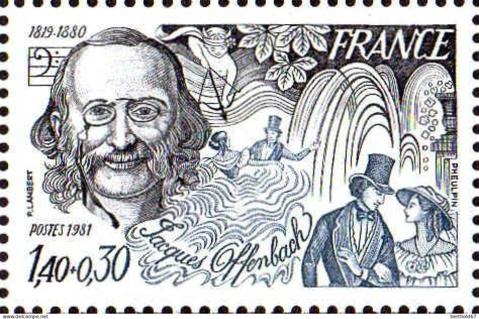 France Poste N** Yv:2151 Mi:2247 Jacques Offenbach Compositeur - Nuovi