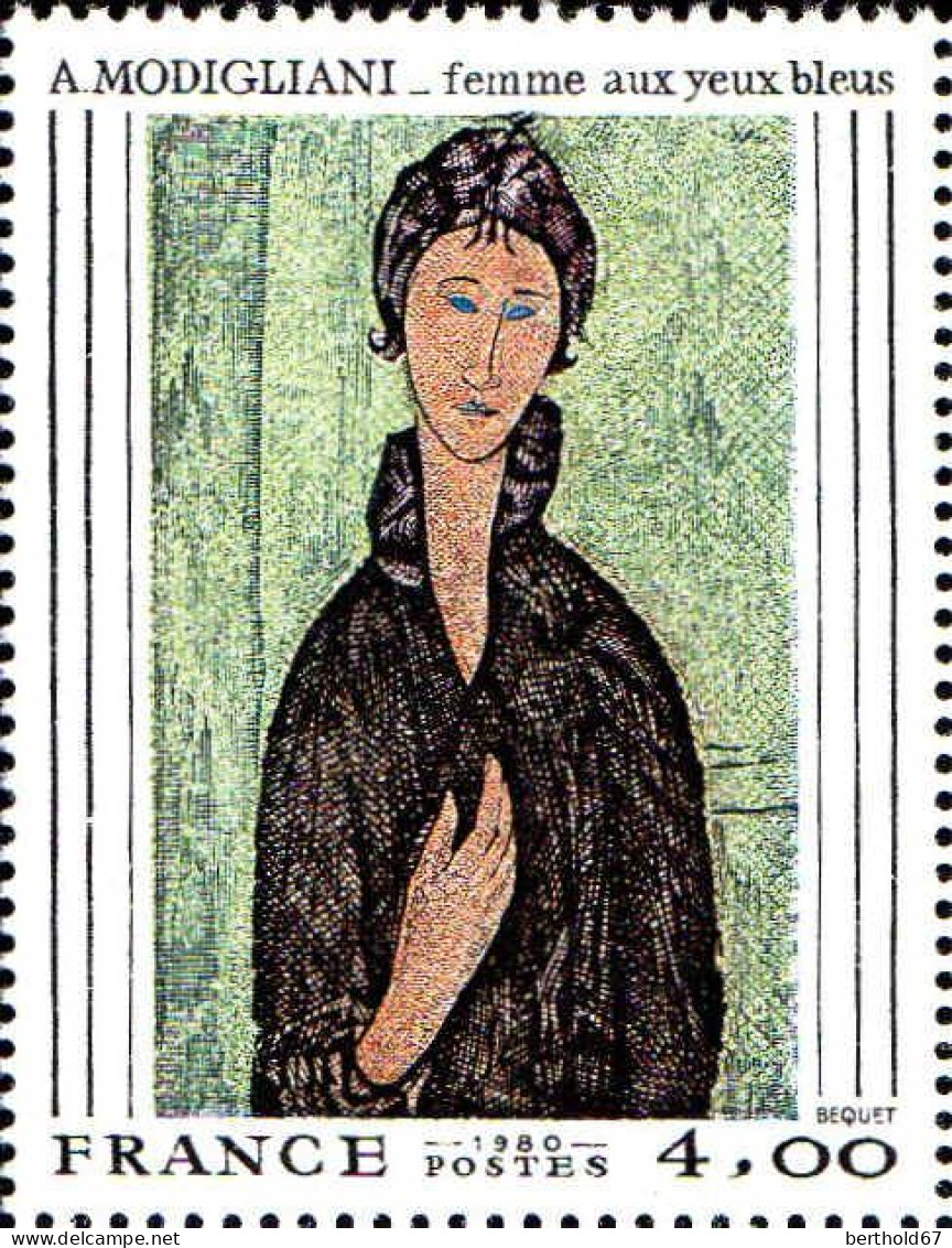 France Poste N** Yv:2109 Mi:2227 A.Modigliani Femme Aux Yeux Bleus - Ungebraucht