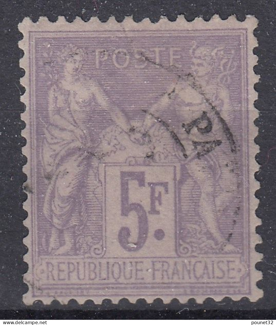 TIMBRE FRANCE SAGE 5F VIOLET SUR LILAS N° 95 OBLITERATION TRES LEGERE COTE 100 € - 1876-1898 Sage (Type II)