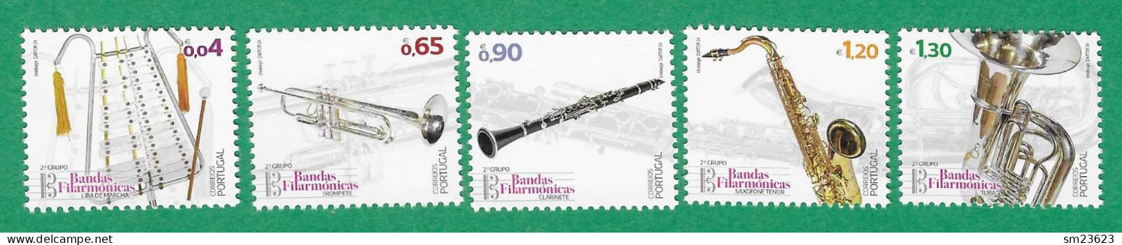 Portugal  02.04.2024 ,  Bandas Filarmónicas / Musikinstrumente 2° Grupo - Postfrisch / MNH / (**) - Unused Stamps