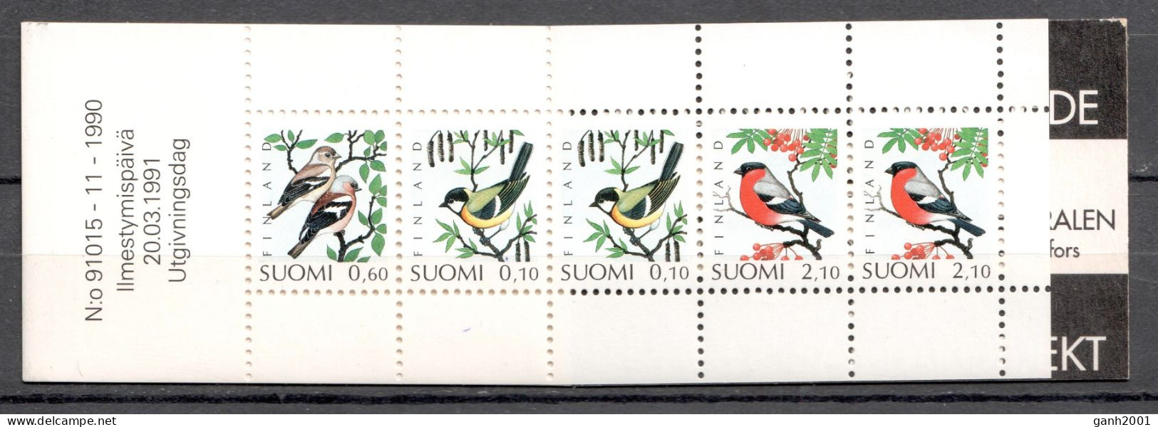 Finland 1991 Finlandia / Birds Booklet MNH Vögel Carnet Aves Oiseaux Uccelli / Mo26  3-31 - Altri & Non Classificati