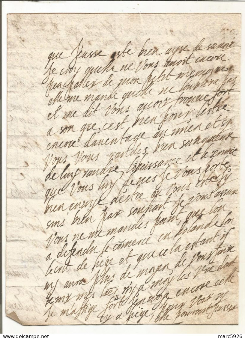 N°2044 ANCIENNE LETTRE DE ELISABETH DE NASSAU A SEDAN AU DUC DE BOUILLON DATE 1625 - Documents Historiques