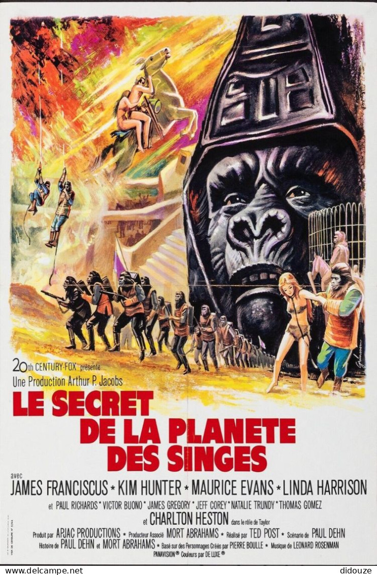 Cinema - Le Secret De La Planète Des Singes - Illustration Vintage - Affiche De Film - CPM - Carte Neuve - Voir Scans Re - Posters On Cards