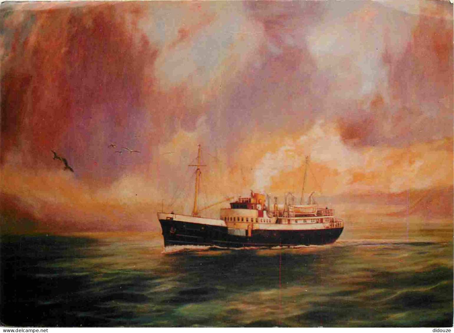 Bateaux - Paquebots - MV Earl Of Zetland - From An Original Painting By W A Smith - Art Peinture - CPM - Voir Scans Rect - Steamers