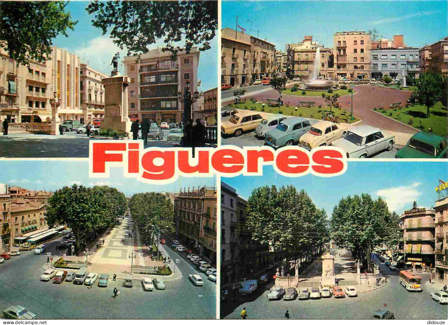 Espagne - Espana - Cataluna - Figueras - Multivues - Automobiles - Immeubles - Architecture - CPM - Voir Scans Recto-Ver - Gerona