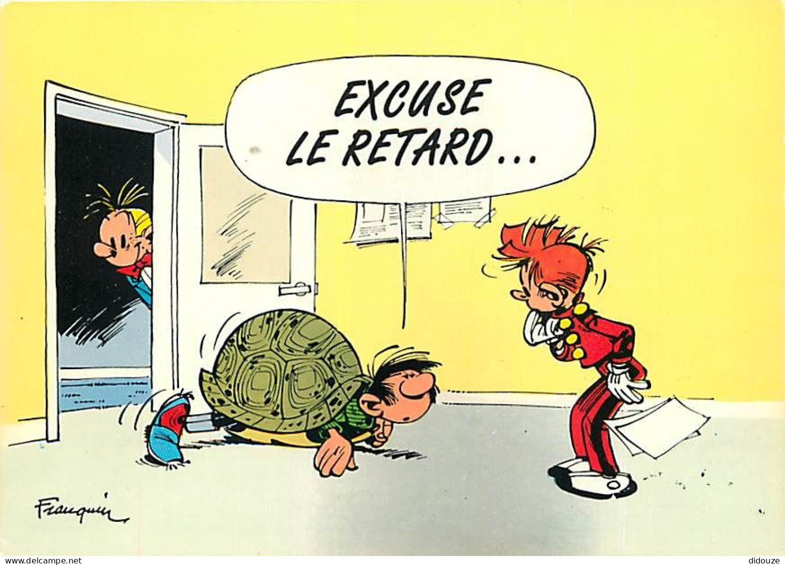 Bandes Dessinées - Gaston Lagaffe - Spirou - Fantasio - Franquin - CPM - Voir Scans Recto-Verso - Comics