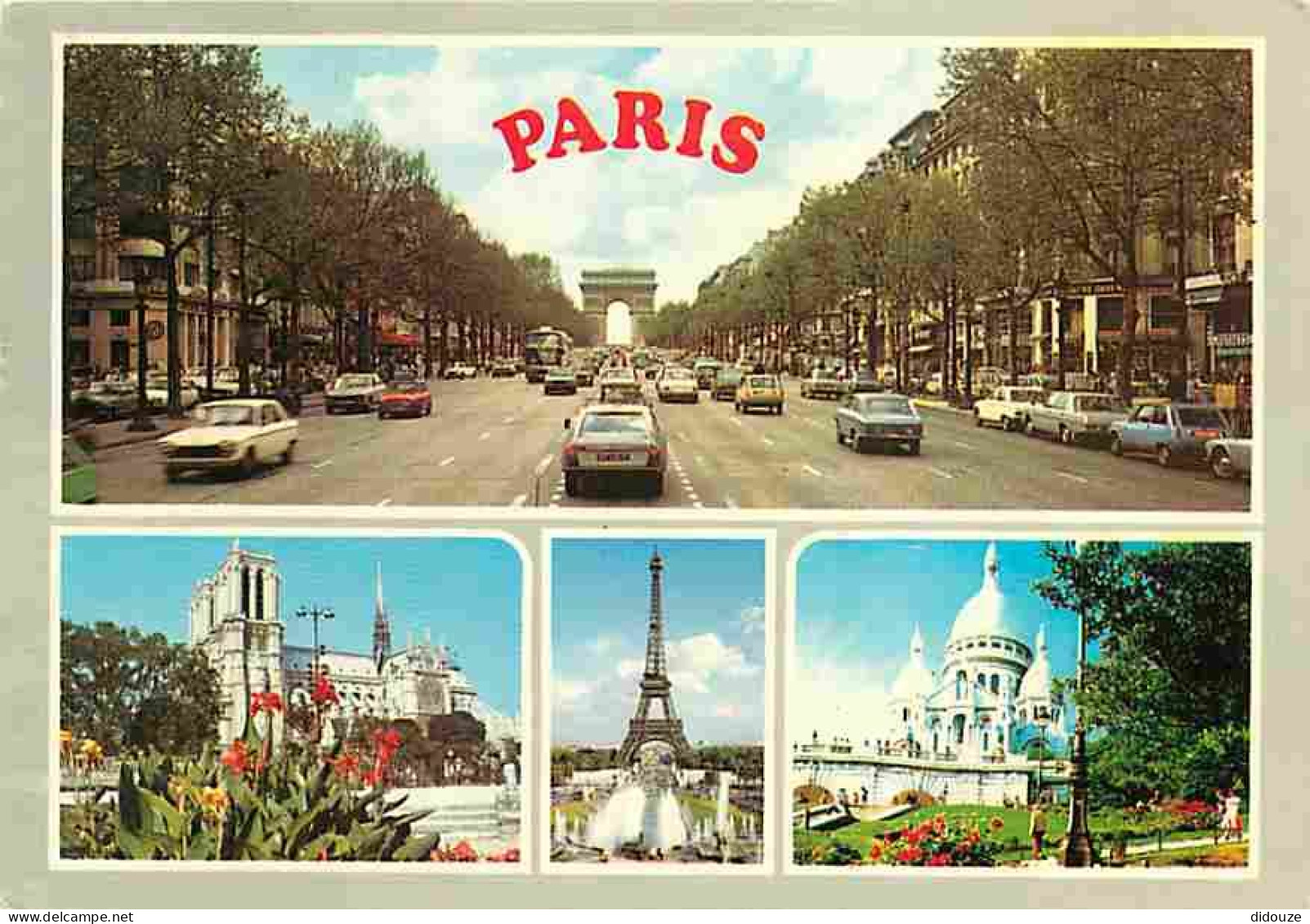 Automobiles - Paris - Multivues - CPM - Voir Scans Recto-Verso - Voitures De Tourisme