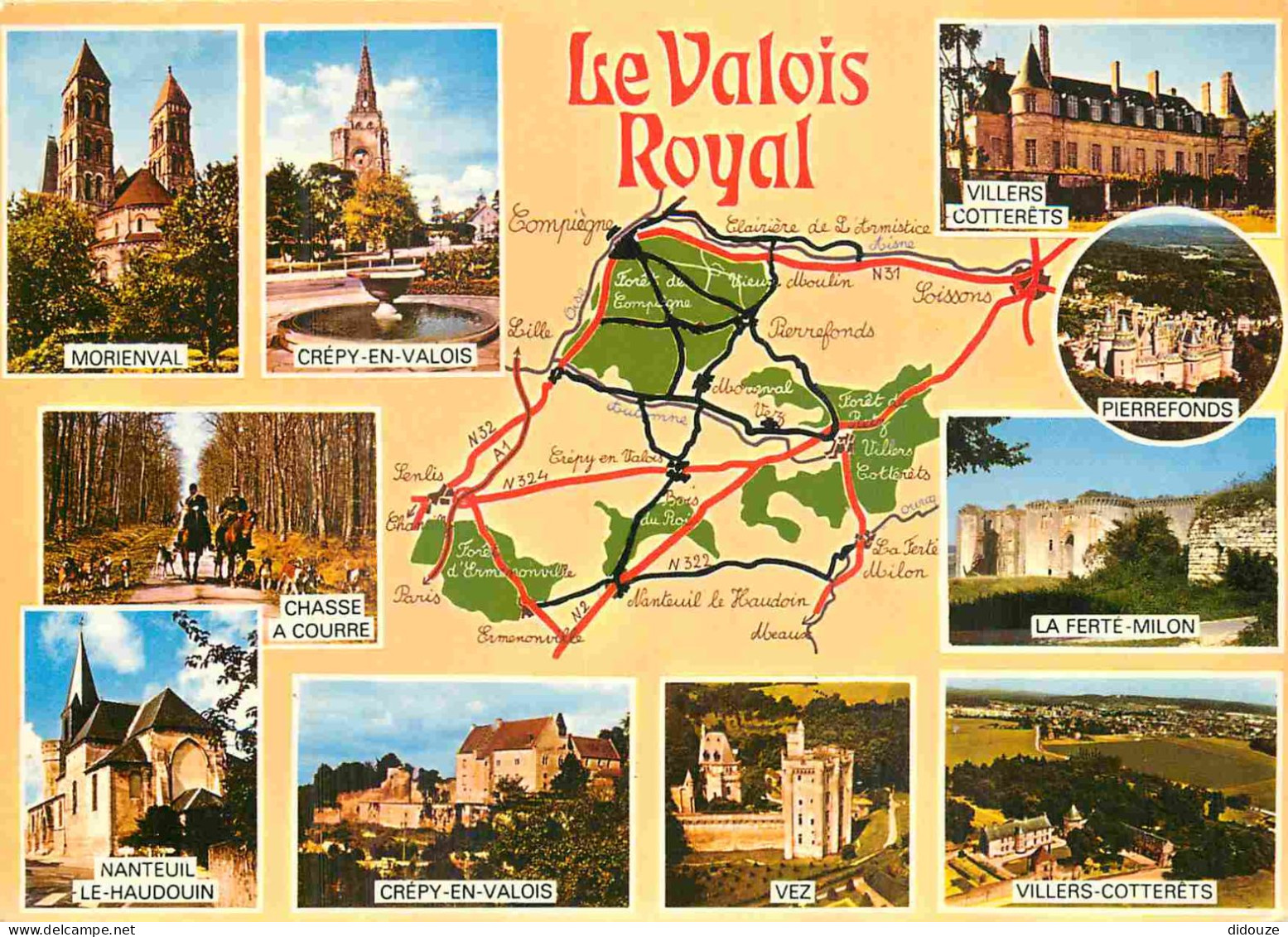 60 - Oise - Le Valois Royal - Multivues - Carte Géographique - CPM - Carte Neuve - Voir Scans Recto-Verso - Other & Unclassified
