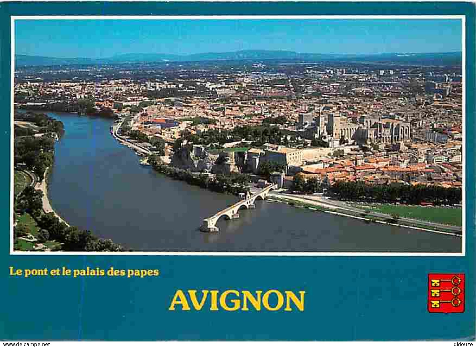 84 - Avignon - Le Pont Et Le Palais Des Papes - Blasons - CPM - Voir Scans Recto-Verso - Avignon