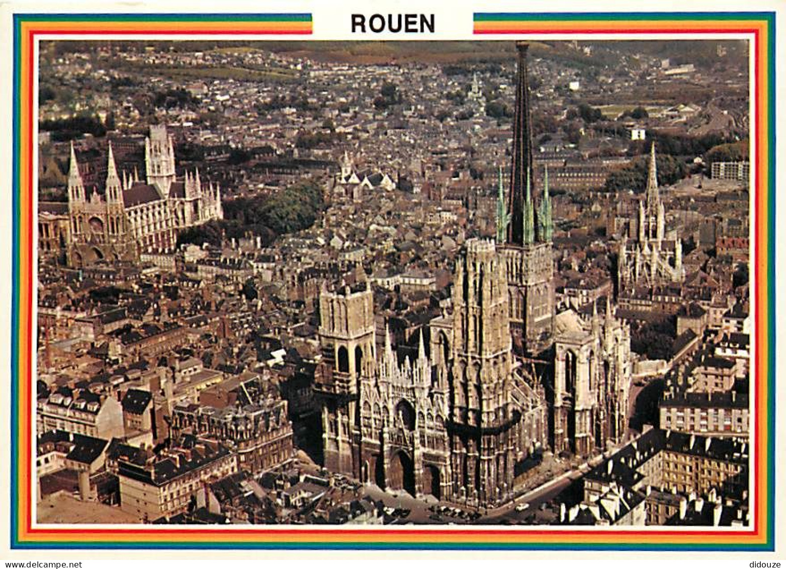 76 - Rouen - Vue Aérienne - La Cathédrale  St-Maclou Et St-Ouen - CPM - Voir Scans Recto-Verso - Rouen