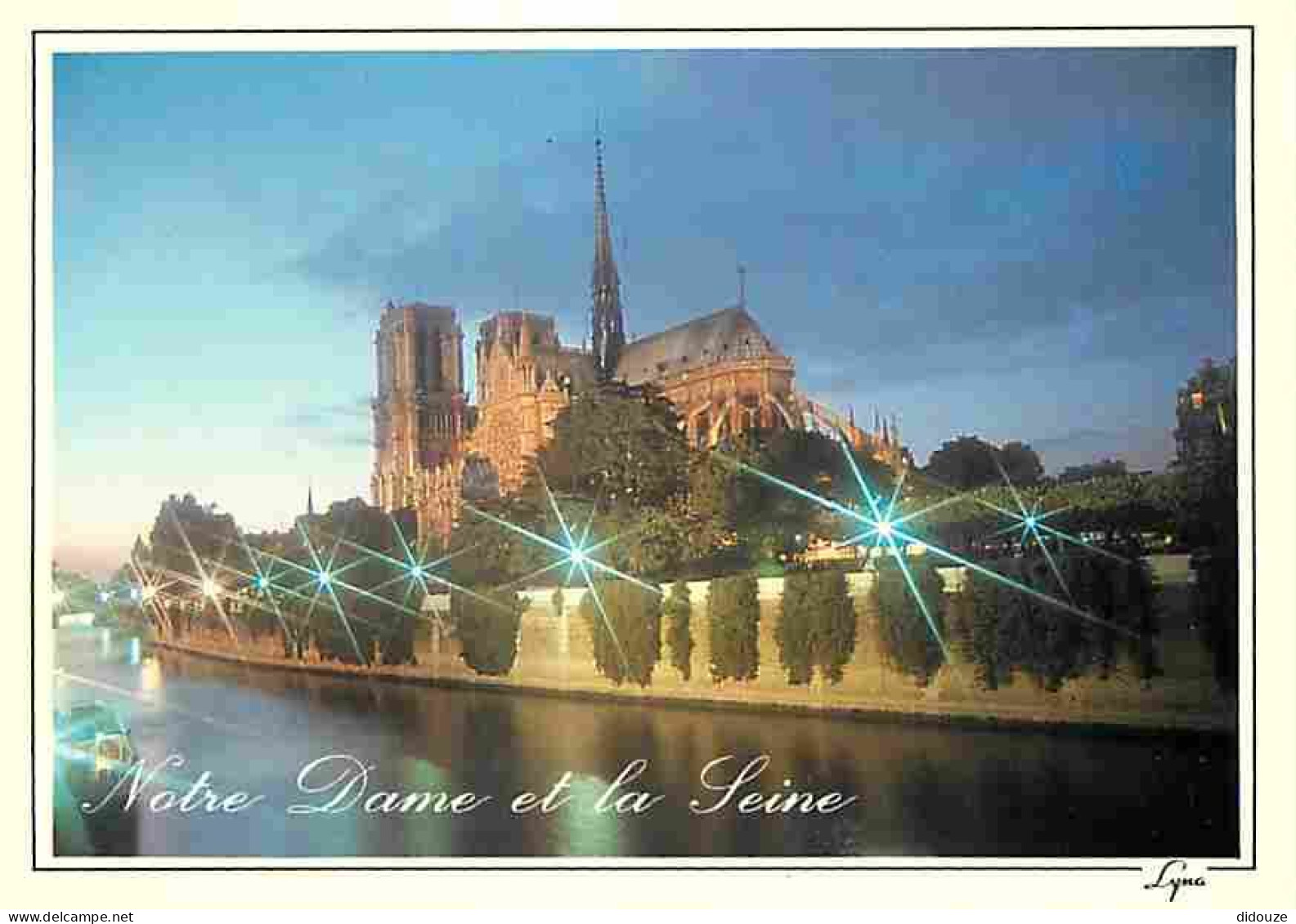 75 - Paris - Cathédrale Notre Dame - La Seine - Vue De Nuit - Carte Neuve - CPM - Voir Scans Recto-Verso - Notre Dame De Paris