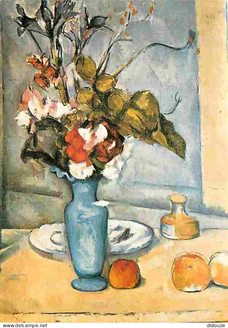 Art - Peinture - Paul Cézanne - Le Vase Bleu - Flamme Postale - CPM - Voir Scans Recto-Verso - Peintures & Tableaux