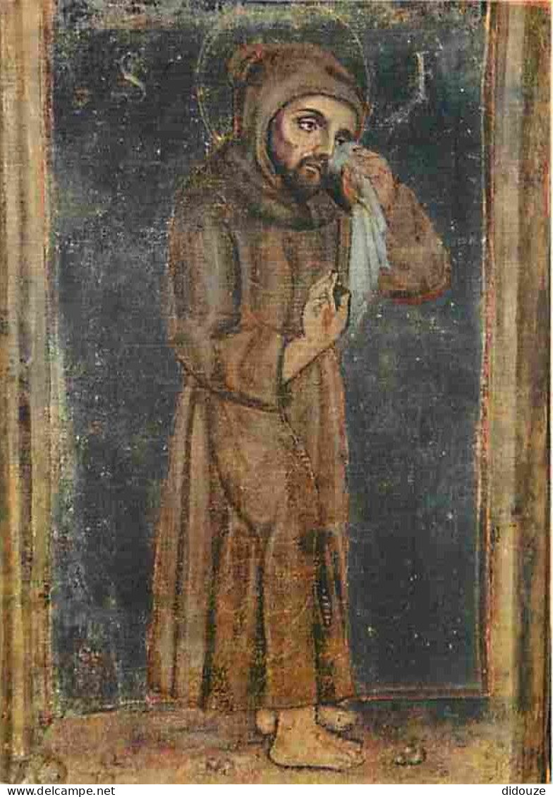 Art - Peinture Religieuse - Santuario Francescano Del Presepio - Greccio Rieti - Vrai Portrait De Saint François - Carte - Tableaux, Vitraux Et Statues