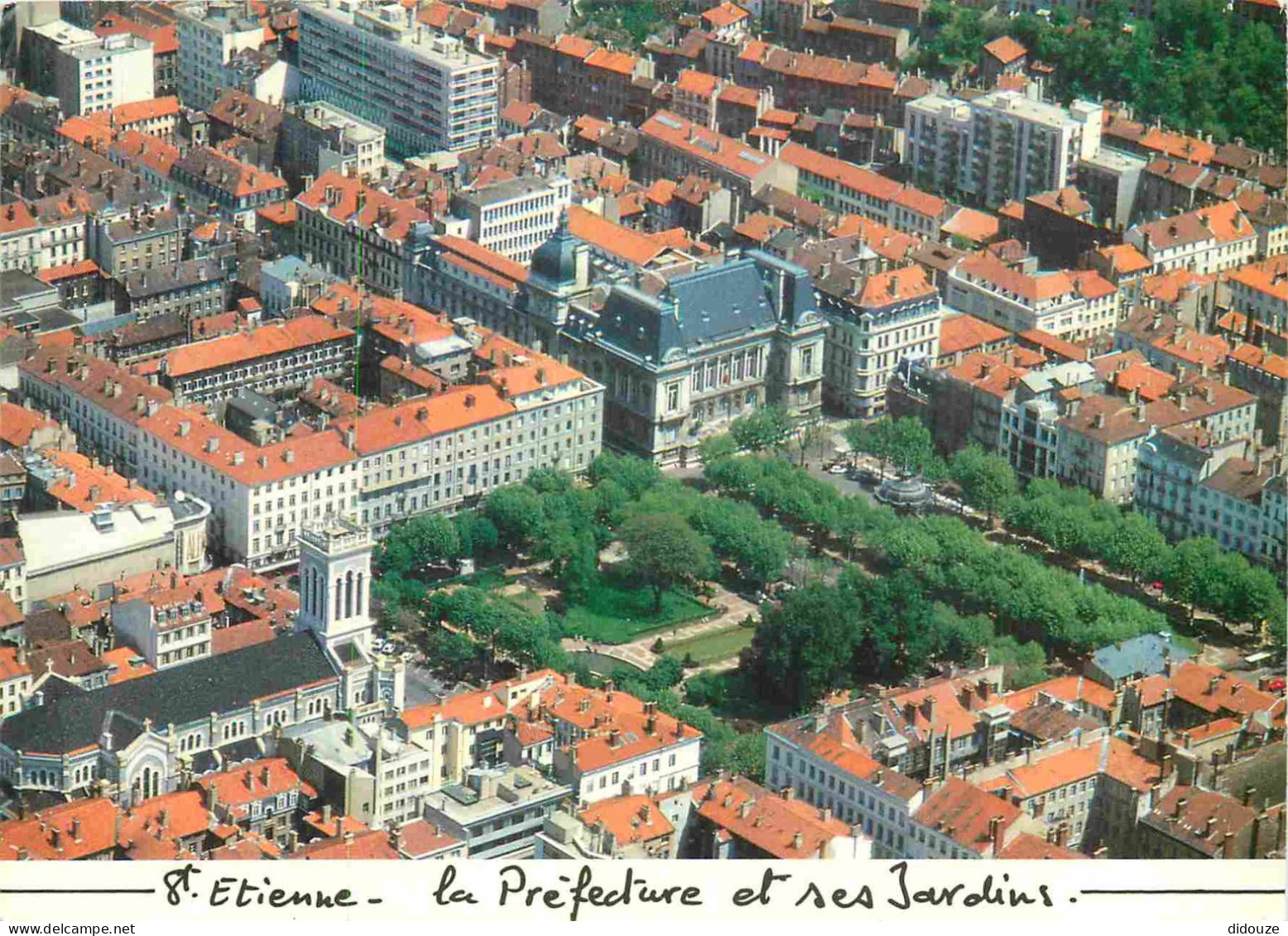 42 - Saint Etienne - Vue Sur La Préfecture Et Le Quartier Jean Jaurès - Vue Aérienne - CPM - Voir Scans Recto-Verso - Saint Etienne