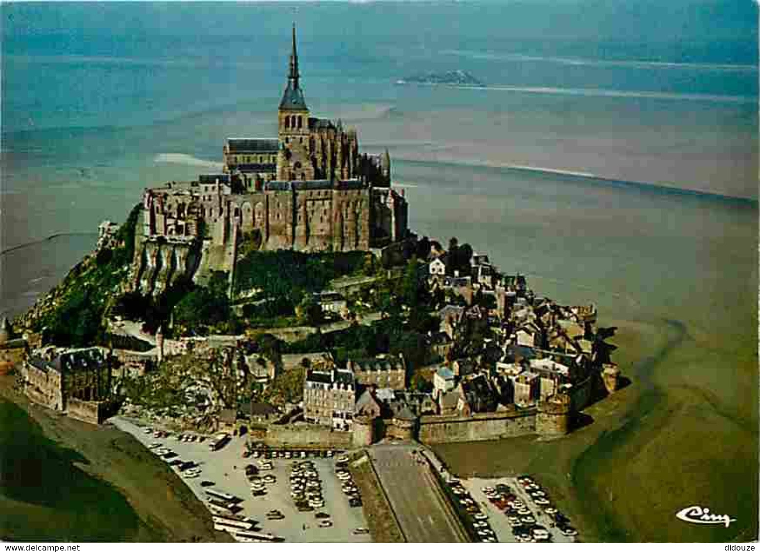 50 - Le Mont Saint Michel - Vue Générale Aérienne - Flamme Postale - CPM - Voir Scans Recto-Verso - Le Mont Saint Michel